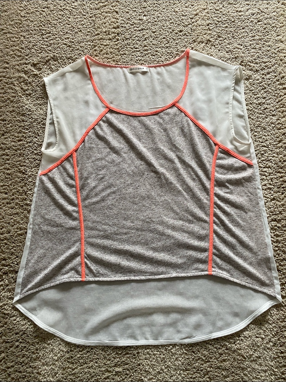 Gentle Fawn short sleeve shirt with sheer back
